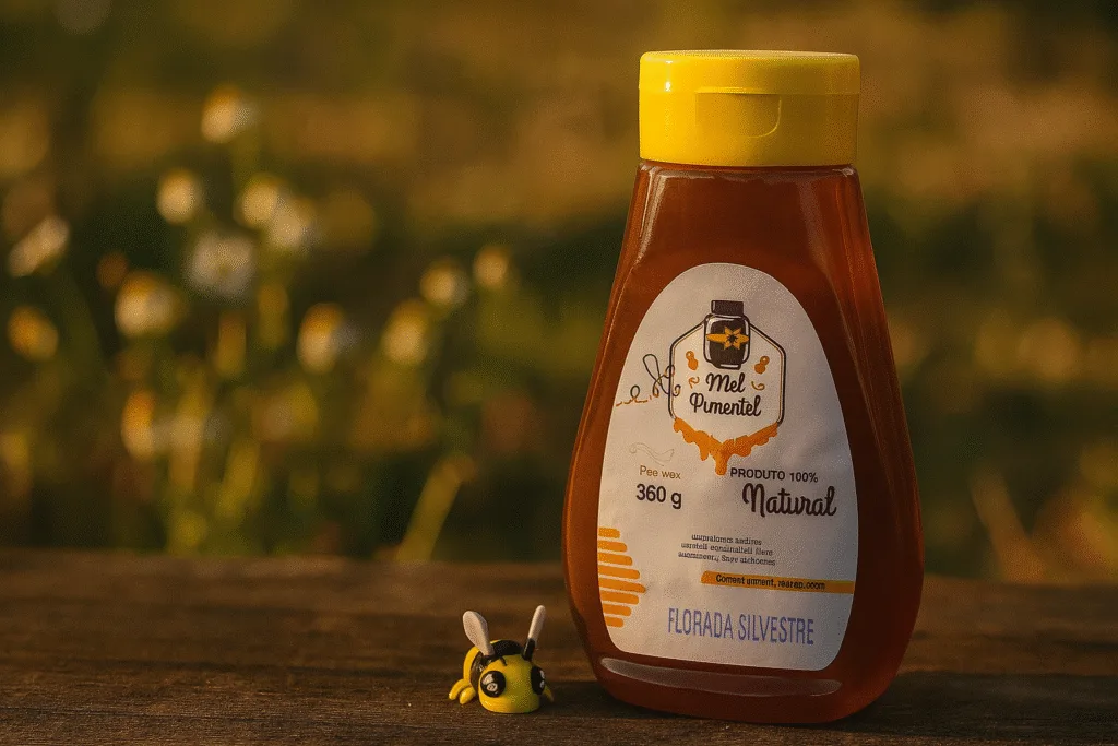 Mel Florada Silvestre Bisnaga 360g Apiário Mel Pimentel