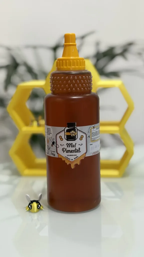 Mel Florada Silvestre Bisnaga 1kg Apiário Mel Pimentel