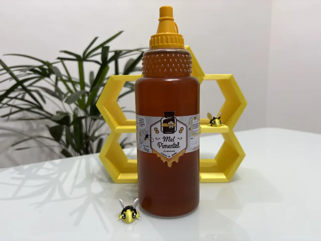 Mel Florada Silvestre Bisnaga 1kg Apiário Mel Pimentel